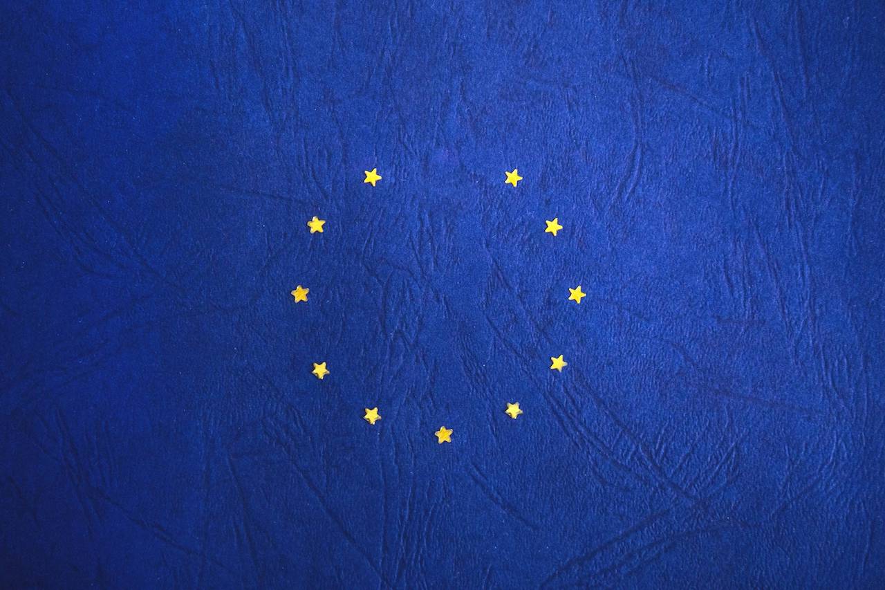 European flag displayed on a tough skin, with a missing star, signifying Brexit. (Image contributed by freestocks.org -- CC0 1.0 Universal (CC0 1.0) Public Domain Dedication)